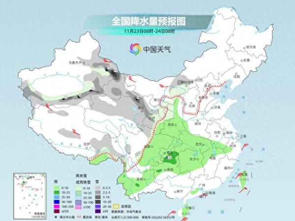 寒潮预警，全国大部地区自23日起遭遇严寒挑战